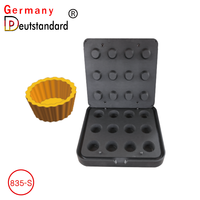 Machine à Tartes Mini Cookmatic Deutstandard NP-835-S Ondulée 48/36 mm 12 Cavités pour Croûtes de Tartes