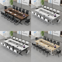 Table de formation à panneaux au design moderne, pliable et mobile, pour bureau, hôpital, salle de conférence