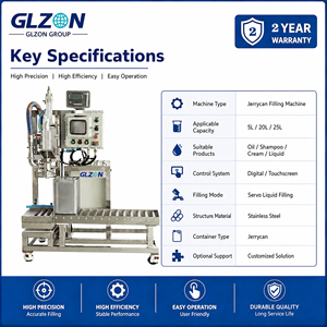 Machine de remplissage GLZON pour bidons de 5L, <span class=keywords><strong>20L</strong></span>, 25L, huile, shampoing, crème et savon liquide - Product Image 5