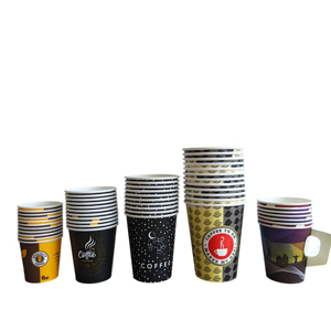 Wholesale Printing <b>8oz</b> 12oz 16oz Single Wall Disposable Paper <b>Cups</b> Customized Hot <b>Coffee</b> Paper <b>Cup</b> with Sleeves and Lid - Product Image 1