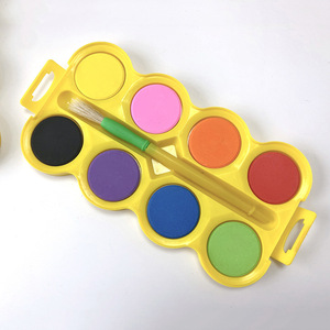 Suministros del fabricante Polvo grande de 8 colores Pigmento de acuarela Arte Estudiante Calabaza Pigmento Bandeja 4,0 Juego de pigmentos de pintura en polvo - Product Image 1