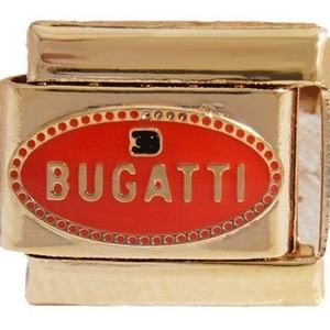 Italiano Versatile nuovo Bohemia Gold Car Logo bracciale uomo donna acciaio inox colore-conservazione catena elastica alla moda - Product Image 5