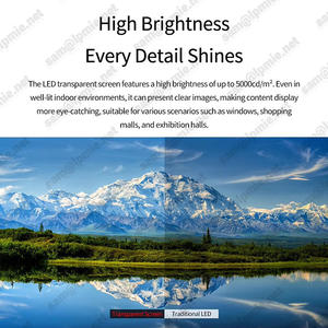 Écran LED ultra-fin LPMIE <span class=keywords><strong>LINO</strong></span>, film transparent <span class=keywords><strong>pour</strong></span> intérieur, numérique 1080P HDR10, animation, garantie 3 ans, ascenseurs, centres commerciaux - Product Image 3