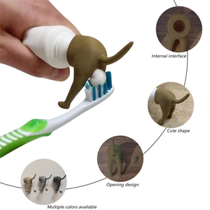 Wholesale Pooping Dog Butt <b>Toothpaste</b> Funny Squeezer Household Holder <b>Dispenser</b> for Kids Supplies - Product Image 5