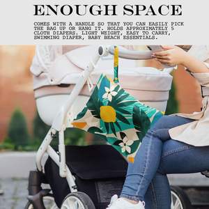 Bolsa húmeda, traje de baño húmeda para bolsa seca, viaje, playa, piscina, pañales, ropa sucia para Yoga, gimnasio, bolsa de maquillaje impermeable - Product Image 3