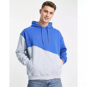 Sweat-shirt décontracté en coton surdimensionné, tricoté et brodé, personnalisé pour hommes, style streetwear, vente en gros - Product Image 1