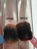 Extensions de cheveux synthétiques en vrac Afro Kinky de 12 pouces, 100g, à trame unique, souples et rebondissantes, résistantes à la chaleur, pour tresses micro-torsadées, vente en gros