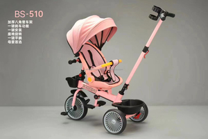 थोक बच्चे 4 में 1 बच्चों को पुश हैंडल/3 पहियों के साथ एक बेबी ट्राइसाइकिल - Product Image 6