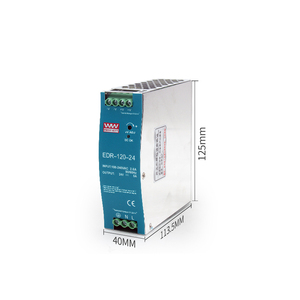 Alimentation à découpage sur Rail Din EDR-120-24 120W 24V indicateur Led pour la mise sous tension des appareils électromécaniques Psu - Product Image 2