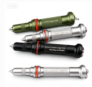 <span class=keywords><strong>Casse</strong></span>-vitre de voiture portable, outil d'évacuation d'urgence, pointe en acier tungstène, marteau de sécurité en alliage d'aluminium, utilisation sous-marine et en cas d'incendie - Product Image 1