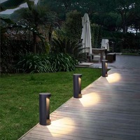 IP65 Peyzaj Yol Bahçe Led Bollard Aydınlatma Lambası 5W 7W 10W AC Elektrikli Alüminyum Sıcak Beyaz 120 Derece Işın Açısı 220V