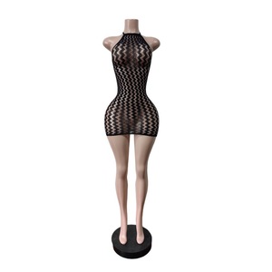 <span class=keywords><strong>Mini</strong></span> <span class=keywords><strong>Abito</strong></span> Sexy Estivo da Festa e Club, in <span class=keywords><strong>Pizzo</strong></span> Elasticizzato Trasparente, con Scollo all'Americana e Schiena Scoperta, Vestito Aderente a Tubino - Product Image 5