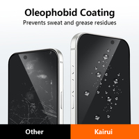 Coque de téléphone OEM 3-en-1 anti-espion 9H avec protection d'écran en verre trempé et film de protection d'objectif d'appareil photo pour iPhone 17 18 Pro Max