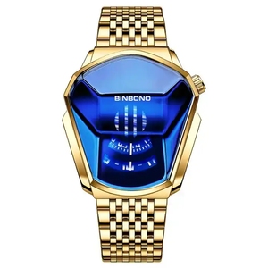 Orologio LED da <span class=keywords><strong>Uomo</strong></span> BINBOND 01 con Touch Screen, Quadrante Grande, Stile Locomotive, Cinturino in <span class=keywords><strong>Acciaio</strong></span> - Product Image 1