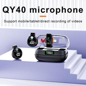 Micrófonos Lavalier Dobles QY40 con Interfaz Dual, Reducción de Ruido IA, Sonido Nítido, Micrófono Inalámbrico para Transmisión en Vivo, Vlogs y Discursos - Product Image 5
