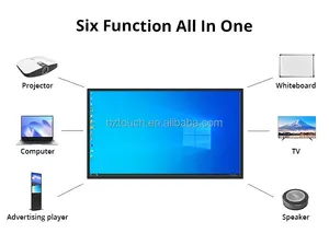 Tablero inteligente de <span class=keywords><strong>TV</strong></span> táctil, tablero de oficina interactivo de 65 pulgadas, pizarra blanca inteligente infrarroja inteligente, máquina todo en uno para conferencias - Product Image 2