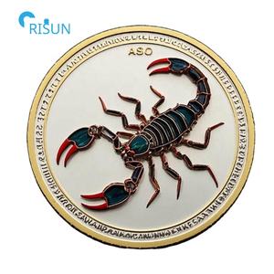 Pièces commémoratives personnalisées en émail pour anniversaire, Australie, ASIO, Scorpion, pièces de défi personnalisées, pièce de défi ASIO personnalisée - Product Image 3