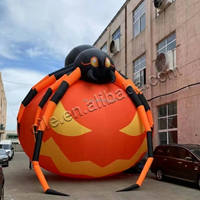 Citrouille gonflable géante pour Halloween, directement de l'usine, en tissu Oxford 210D avec éclairage LED, taille personnalisée pour la location événementielle