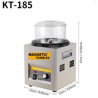 Mini machine de polissage de bijoux or argent cuivre machine de polissage magnétique KT-185