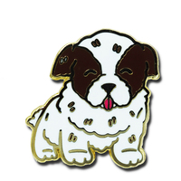 Offre Spéciale personnalisé plaqué métal mignon animaux drôle Die frappé émail broches pour fête d'anniversaire ou retour à l'école