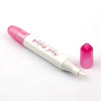 Le plus récent stylo correcteur de vernis à ongles nettoyant effacer stylo de manucure 1 Pc stylo correcteur d'art des ongles supprimer les erreurs + 3 conseils
