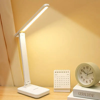 Lampe tactile LED rechargeable, lampe de table LED, lampe de bureau LED, protection des yeux, lampe de bureau