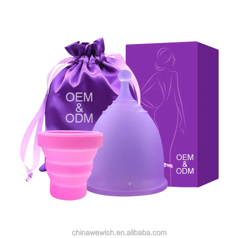 Corong haid Wanita silicone menstruasi