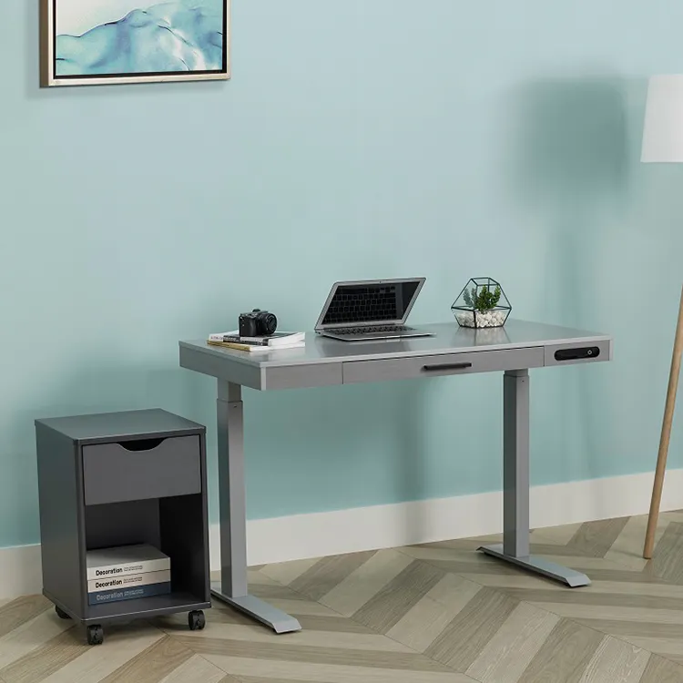 Elektrische 2 Stap Quick Installeren Hoogte Verstelbare Sit Stand Tafel Tillen Bureau Enkele Motor Staande Bureau