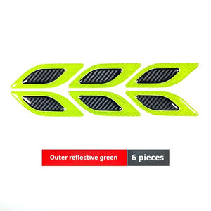 6 pièces/ensemble autocollants réfléchissants de voiture autocollant d'avertissement de sécurité anti-rayures pour camion Auto moteur accessoires décoratifs extérieurs - Product Image 3