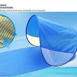 Single/double Person Single-layer Automatic Eight Character Beach <b>Tent</b>, Sunshade, Steel Wire Beach <b>Tent</b> - Product Image 3