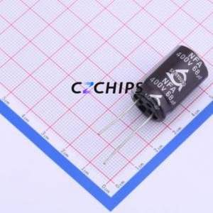 ตัวเก็บประจุอิเล็กโทรไลต์อะลูมิเนียมแบบ Through-Hole รุ่น NFA 400V68 ขนาด 16*25 มม. ความจุ 68uF 20% แรงดัน 400V กระแสไฟ 364mA ความถี่ 120Hz - Product Image 1