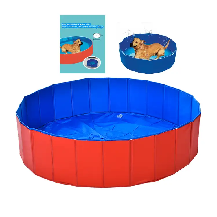 Pet Star PVC Inflatable Pet Paddling Pool Durable Foldable Summer Dog Swimming Pool
