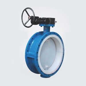 Full <b>PTFE</b> Lined Ductile Iron DN250 Worm Gear Concentric - Product Image 1