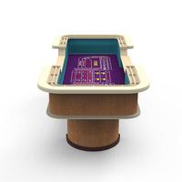 YH 9ft Table de Poker de Casino professionnel, Table de luxe en bois massif, Table de jeu de dés de merde personnalisée à vendre