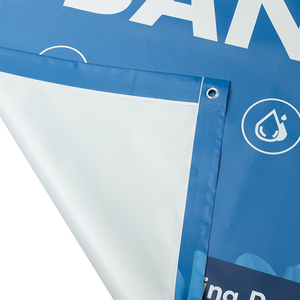 Bannière en vinyle personnalisée résistante aux intempéries avec bords renforcés pour affichage publicitaire de restaurant ou devanture de magasin, en tissu maillé mat - Product Image 5