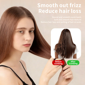 Peigne à côtes avec fonction de nettoyage intégrée, grande taille, pour massage des femmes, usage domestique - Product Image 4