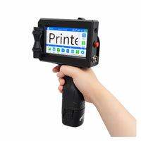 Imprimante jet d'encre manuelle 12,7 mm portable pour le codage par lots sur carton, papier, boîtes et étiquettes d'entrepôt