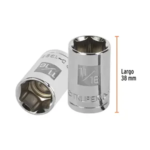 Boîte de 6 douilles à 6 points de 11/16 po, entraînement 1/2 po, TRUPER - Product Image 3