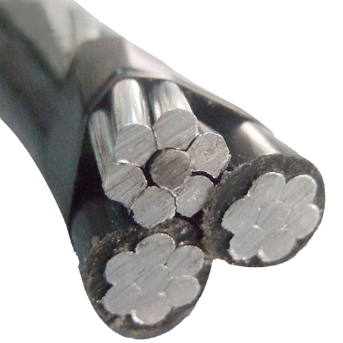 Cable Triplex Conductor Poly/Aluminum 1/0 AWG 19 Strands Gammarus Cable