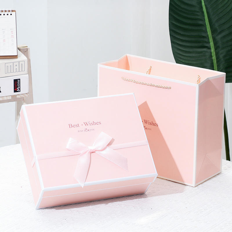 Pink bow * 25*20*10 gift box (gift bag)