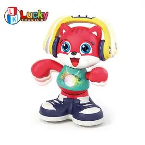 Cartoon Plastic Music Walking Dance Talking Cat Toys Electric Dancing Cat Trending Toys For Kids