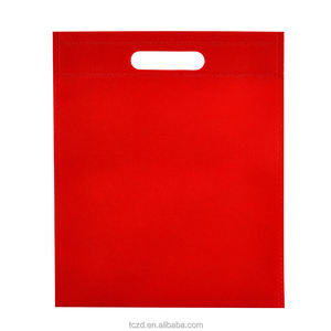 Sacs de courses écologiques réutilisables personnalisés en non-tissé découpé avec poignée découpée - Product Image 5