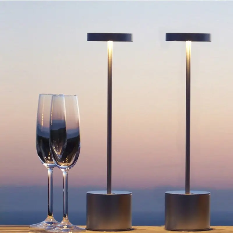 Howlighting – lampe de Table Led Rechargeable, 3 couleurs, or, fer, USB, veilleuse tactile, décoration de la maison