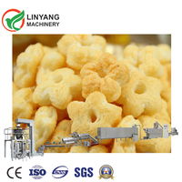 Machine d'extrusion automatique de snacks en acier inoxydable Linyang pour snacks soufflés, capacité de 100-150 kg/h, haute productivité