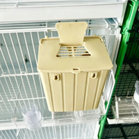 Nichoir pour oiseaux écologique, extérieur et intérieur, en plastique, avec fermeture sécurisée par bouton