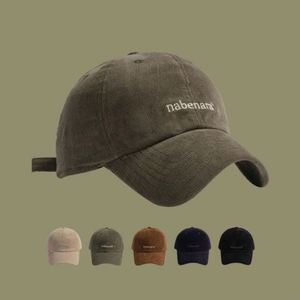 Casquettes de baseball d'hiver en velours côtelé brodées de lettres pour hommes – Nouveauté en gros - Product Image 1