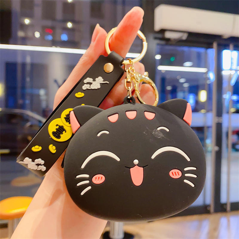 Porte-monnaie Chat porte-bonheur-Noir