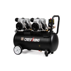 새로운 무소음 오일프리 주철 에어 컴프레서 소형 목공용 스프레이 페인트 에어 펌프 (활성탄 필터 포함, 8bar 압력) - Product Image 2