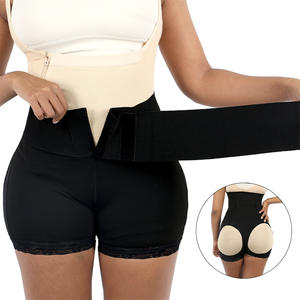 OEM Women Postpartum Tummy Control Hollow Out Shapewear Panties With Bandage Waist Trainer - Product Image 1