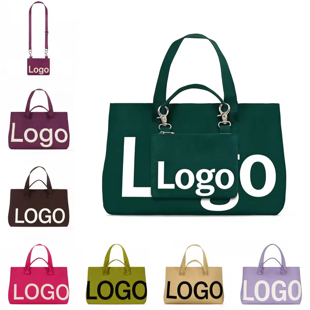 Wholesale Trendy Ladies' Knitted Tote Bag Set Handbag Crossbody Sling Bag for Shopping Fashionable Handbags for Women